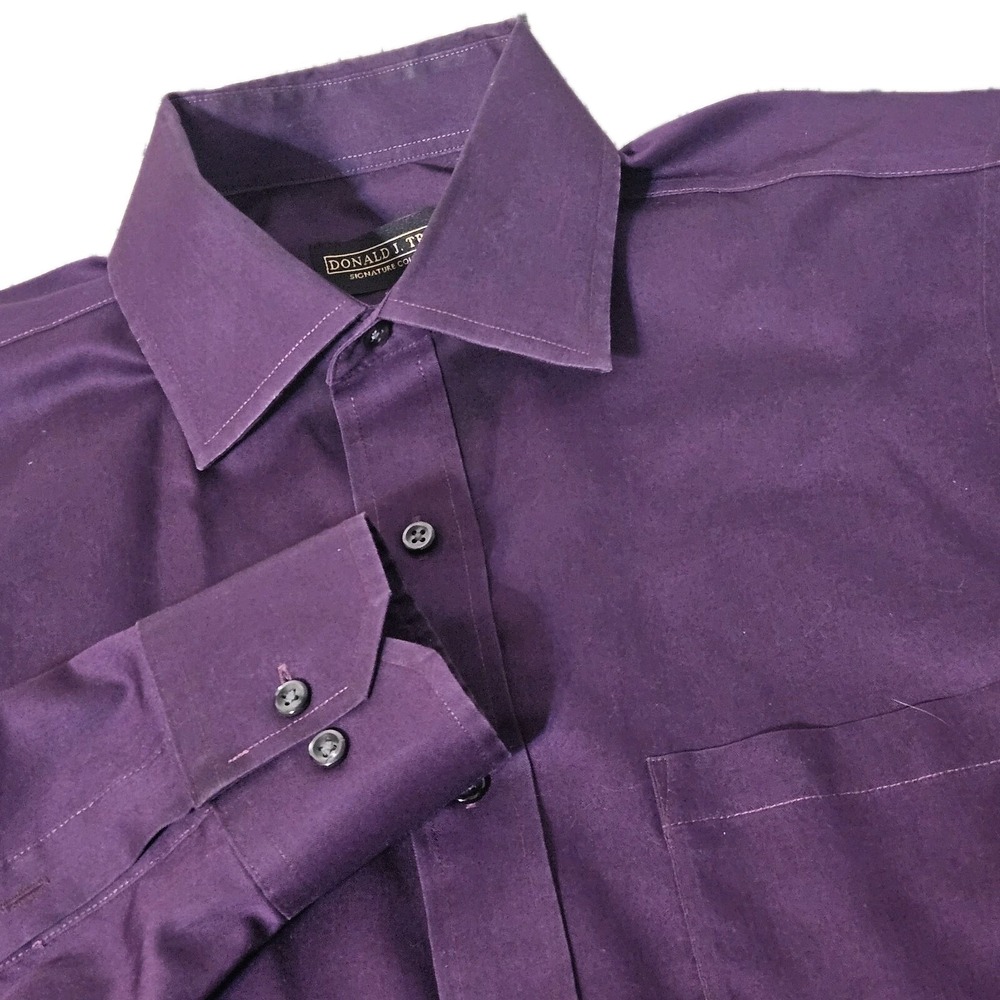 Donald J.‎ Trump Signature Collection Non-Iron Shirt 15.5 34/35 MEDIUM Oxford
